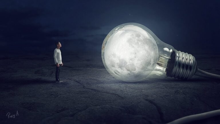 Bulb Moon – Photoshop Manipulation Tutorial Processing